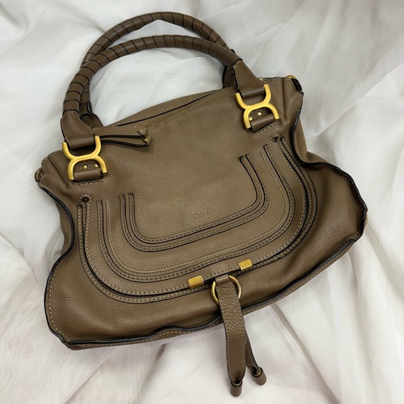 CHLOE MARCIE SHOULDER BAG LEATHER WORN - Picture 1 of 13